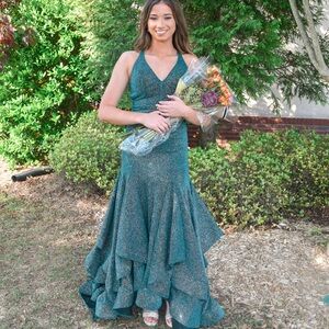 Emerald Green pageant dress